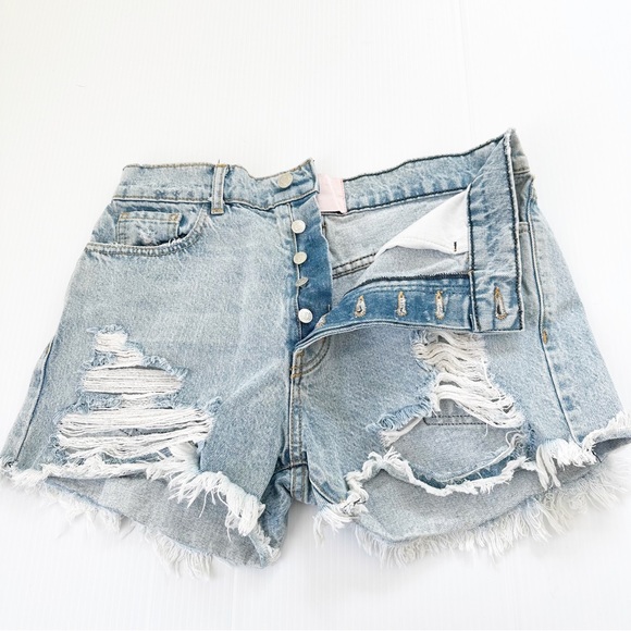 REVICE Malibu Denim Distressed Shorts, 29 - Picture 10 of 10